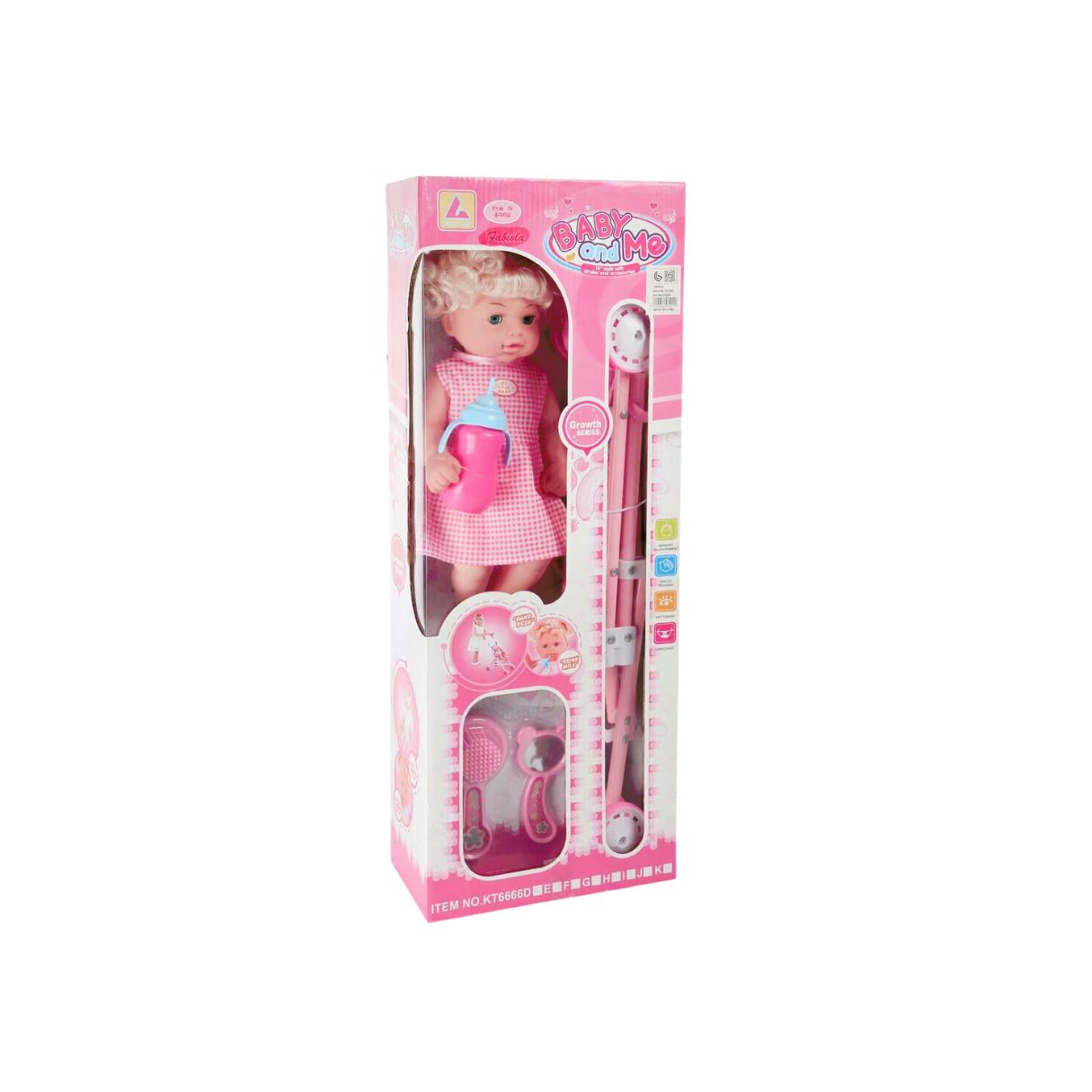 BABY & ME DOLL 12'' W/STROLLER