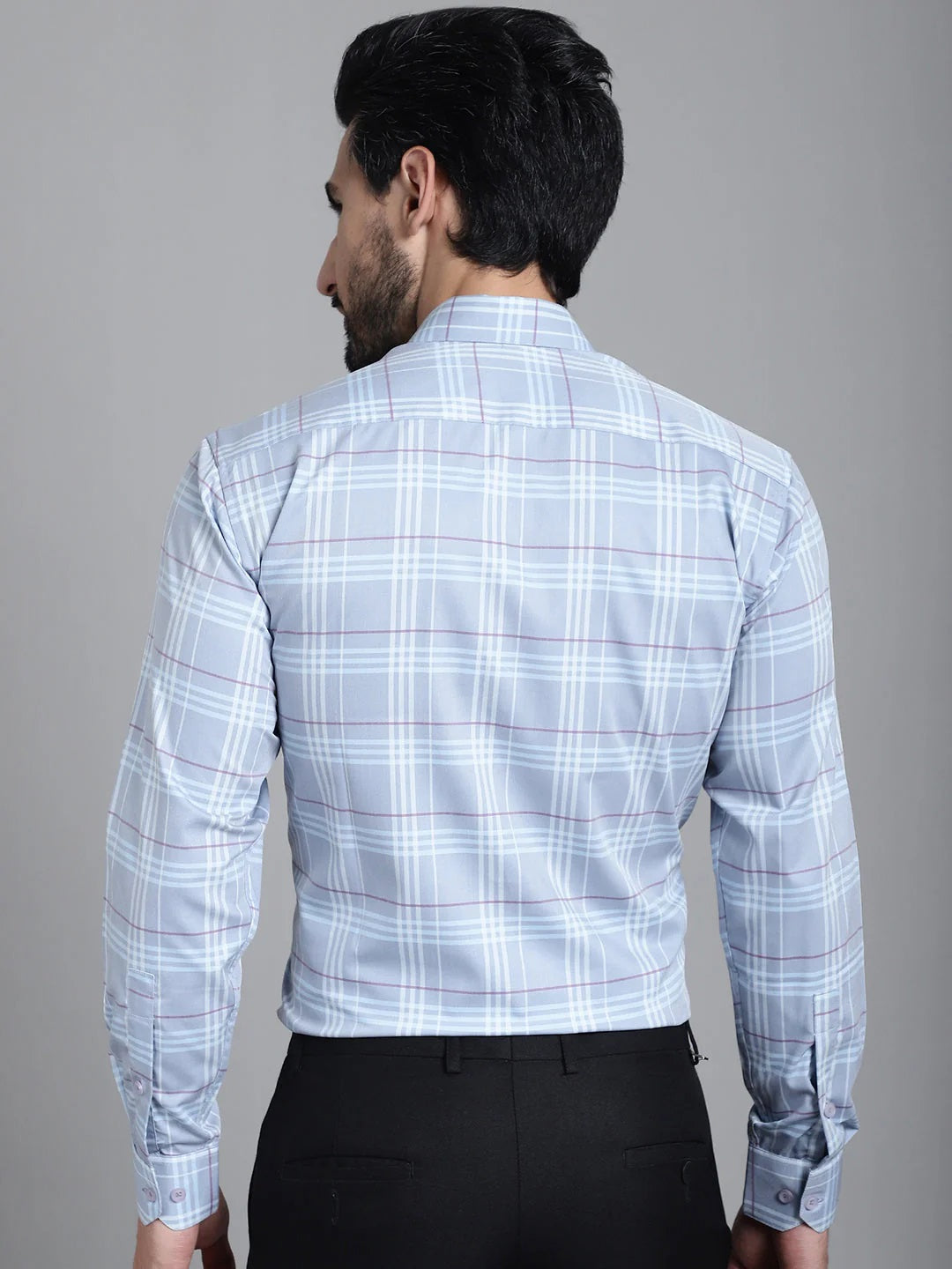 Checked Formal Shirt(Blue)