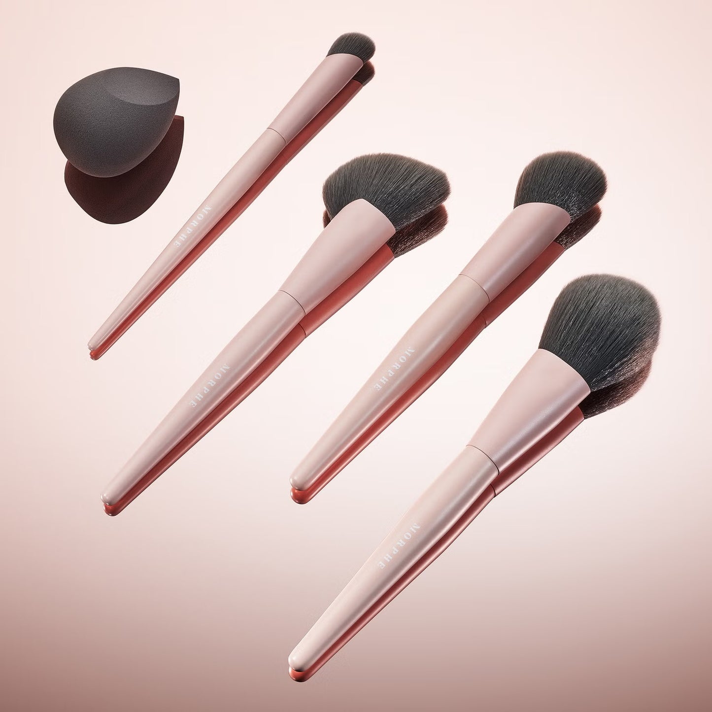 Morphe Shaping Essentials Bamboo and Charcoal Infused Face Brush Set