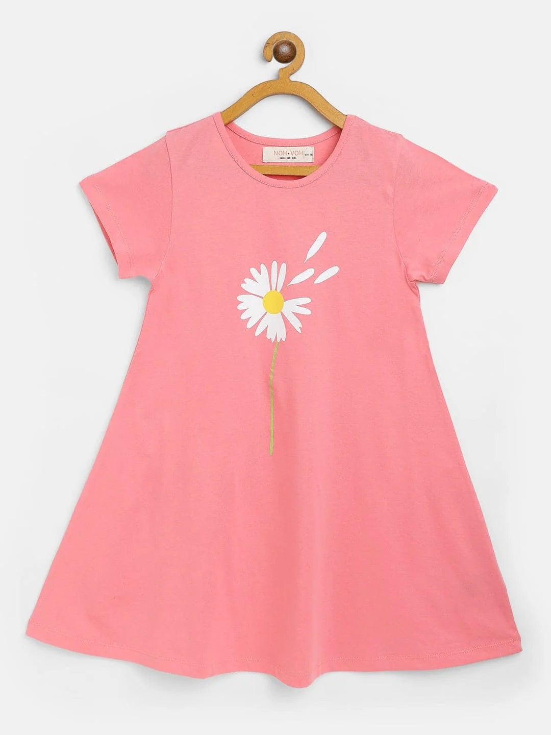 Girls Pink Flower Tent Dress