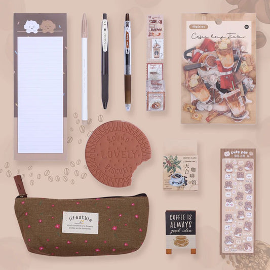 Stationery Pal Stationery Set - Coffee