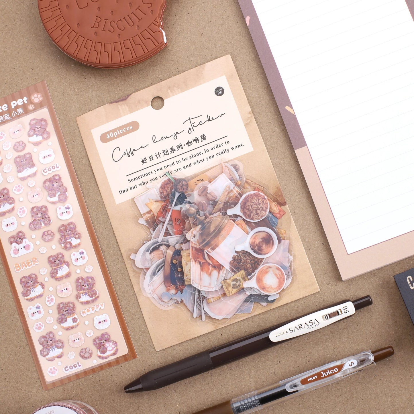 Stationery Pal Stationery Set - Coffee