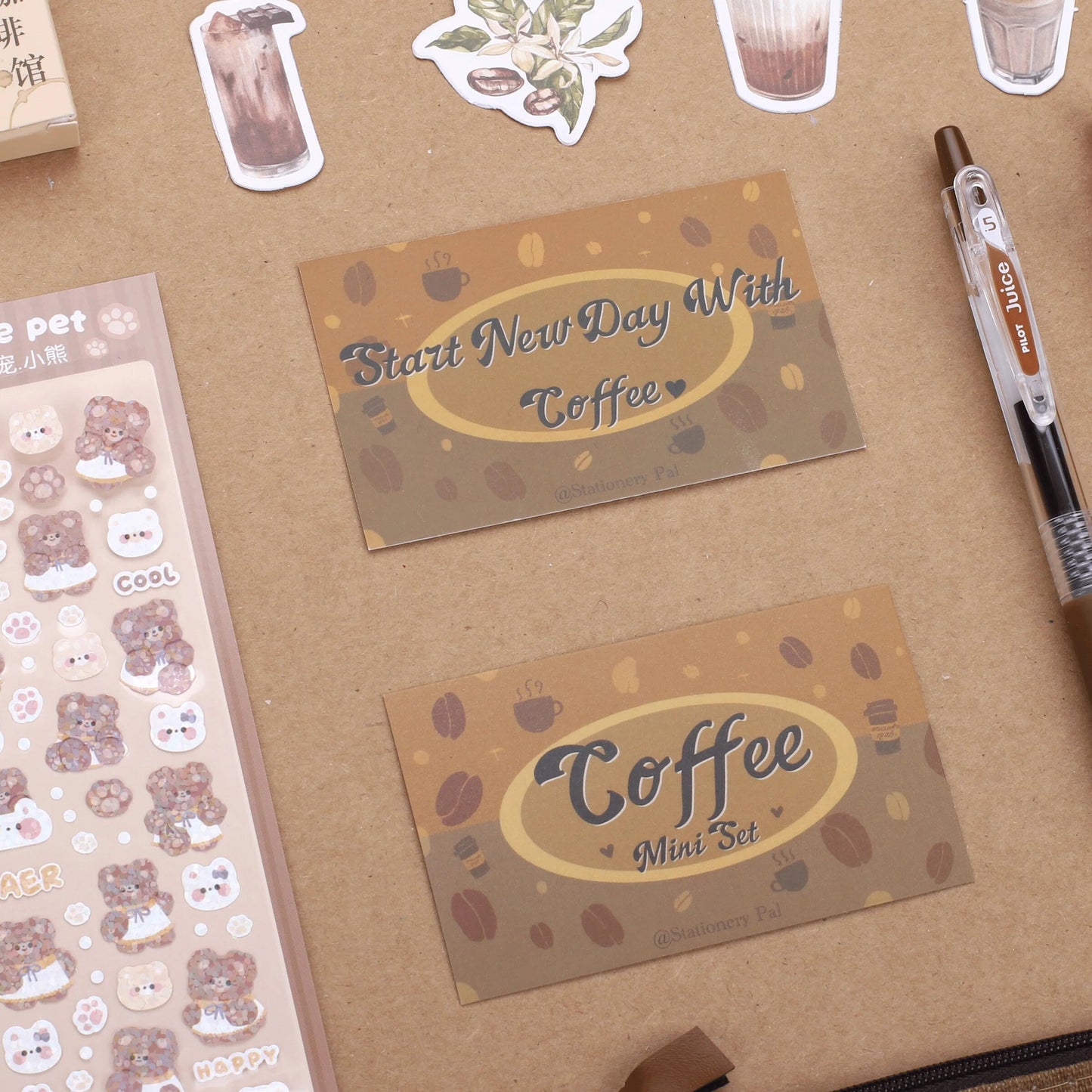 Stationery Pal Stationery Set - Coffee