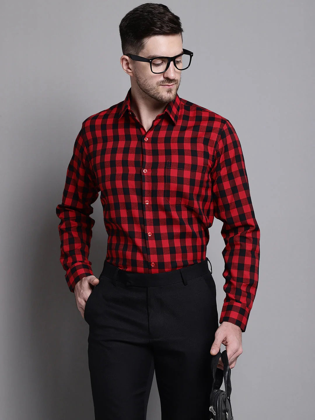 Men's Buffalo Check Formal Shirt