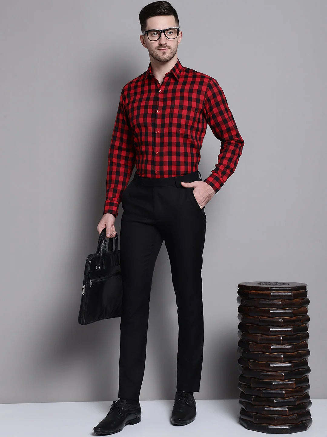 Men's Buffalo Check Formal Shirt