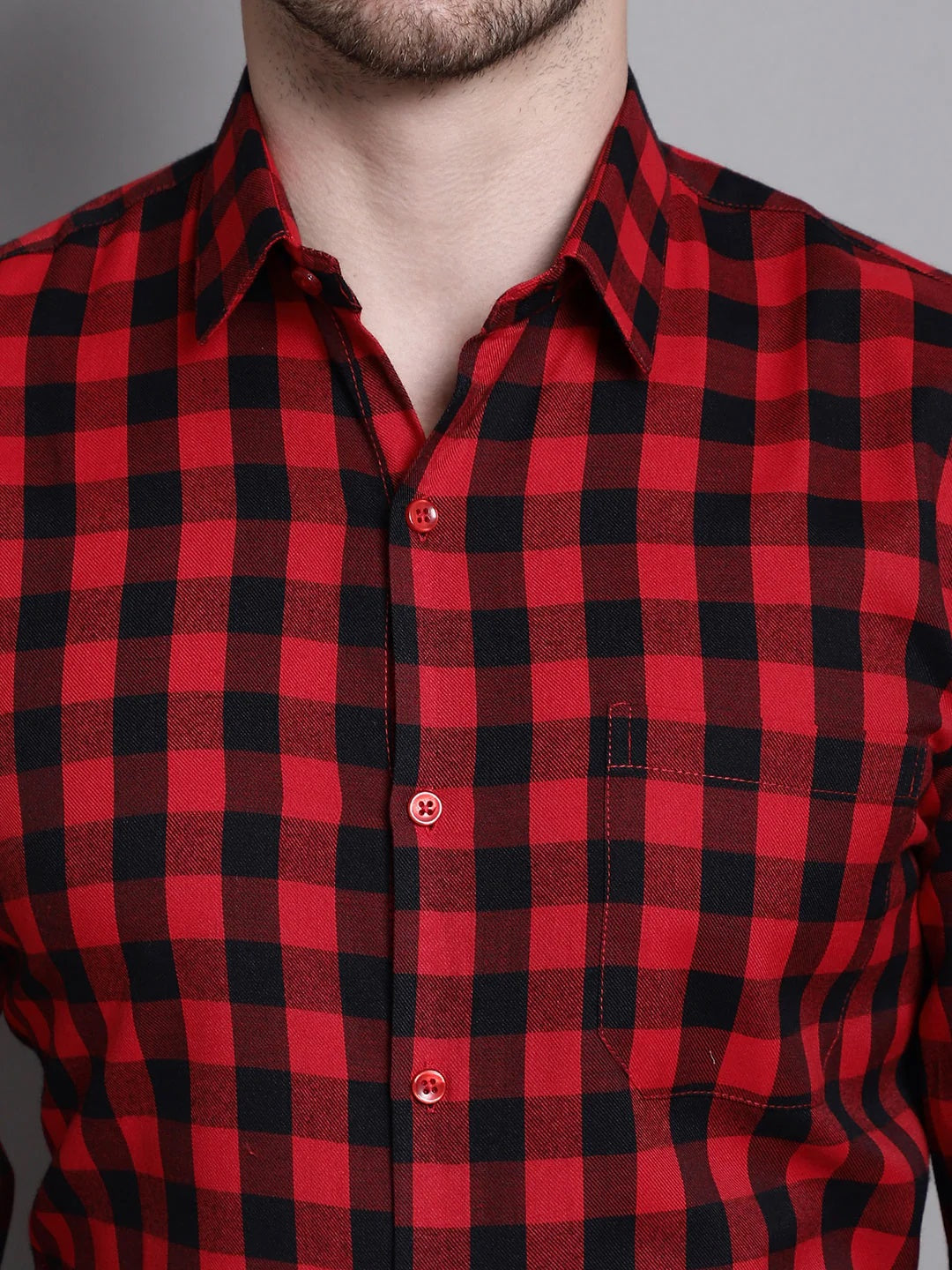 Men's Buffalo Check Formal Shirt