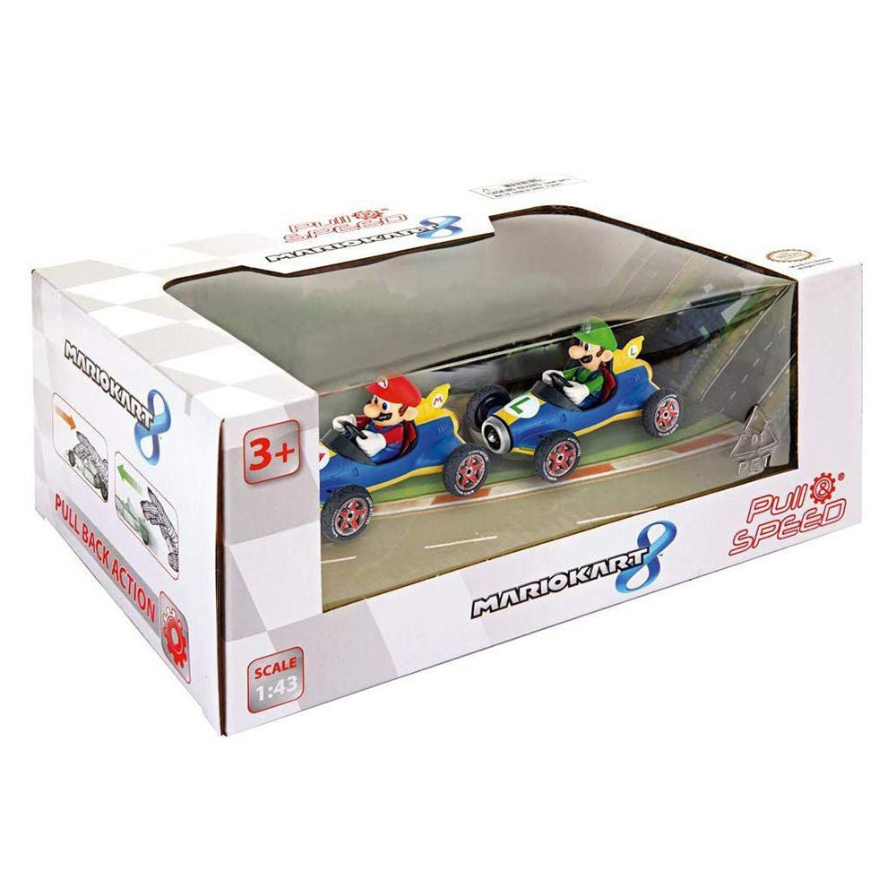 PULL N SPEED MARIO KART MACH8 TWINPACK