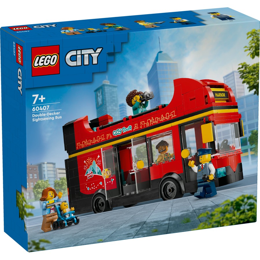 LEGO 60407 Red Double-Decker Sightseeing Bus