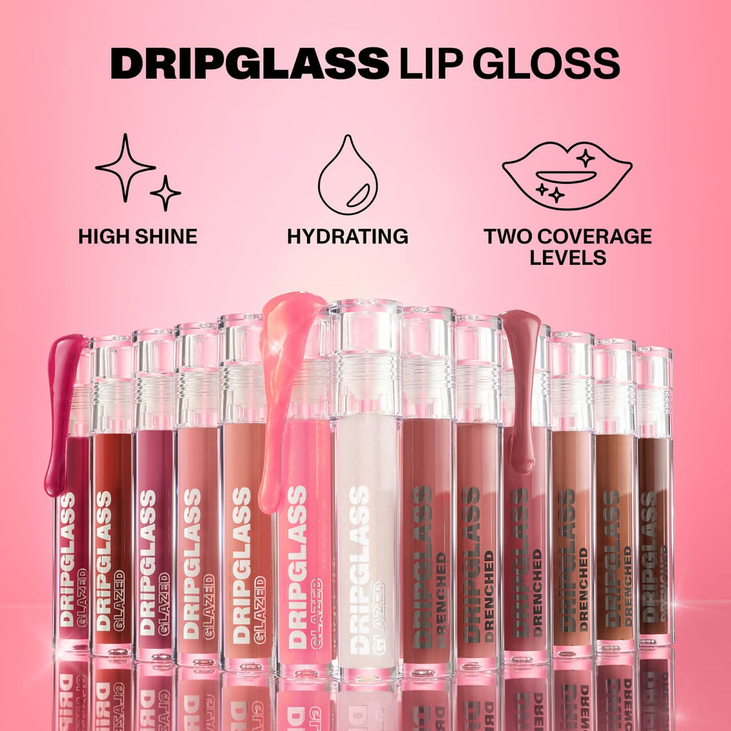 Morphe Dripglass Drenched High Pigment Lip Gloss 3.8ml (Various Shades)