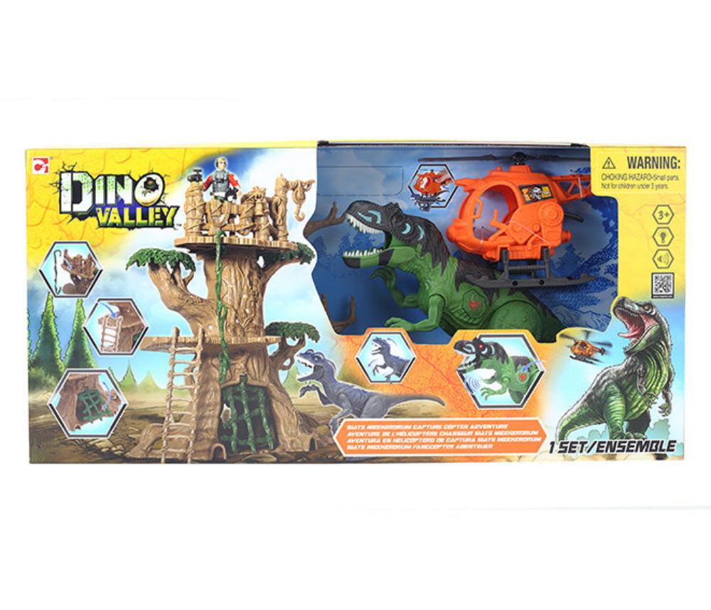 DINO VALLEY L&S STATS MEEKERORUM CAPTURE COPTER PLAYSET