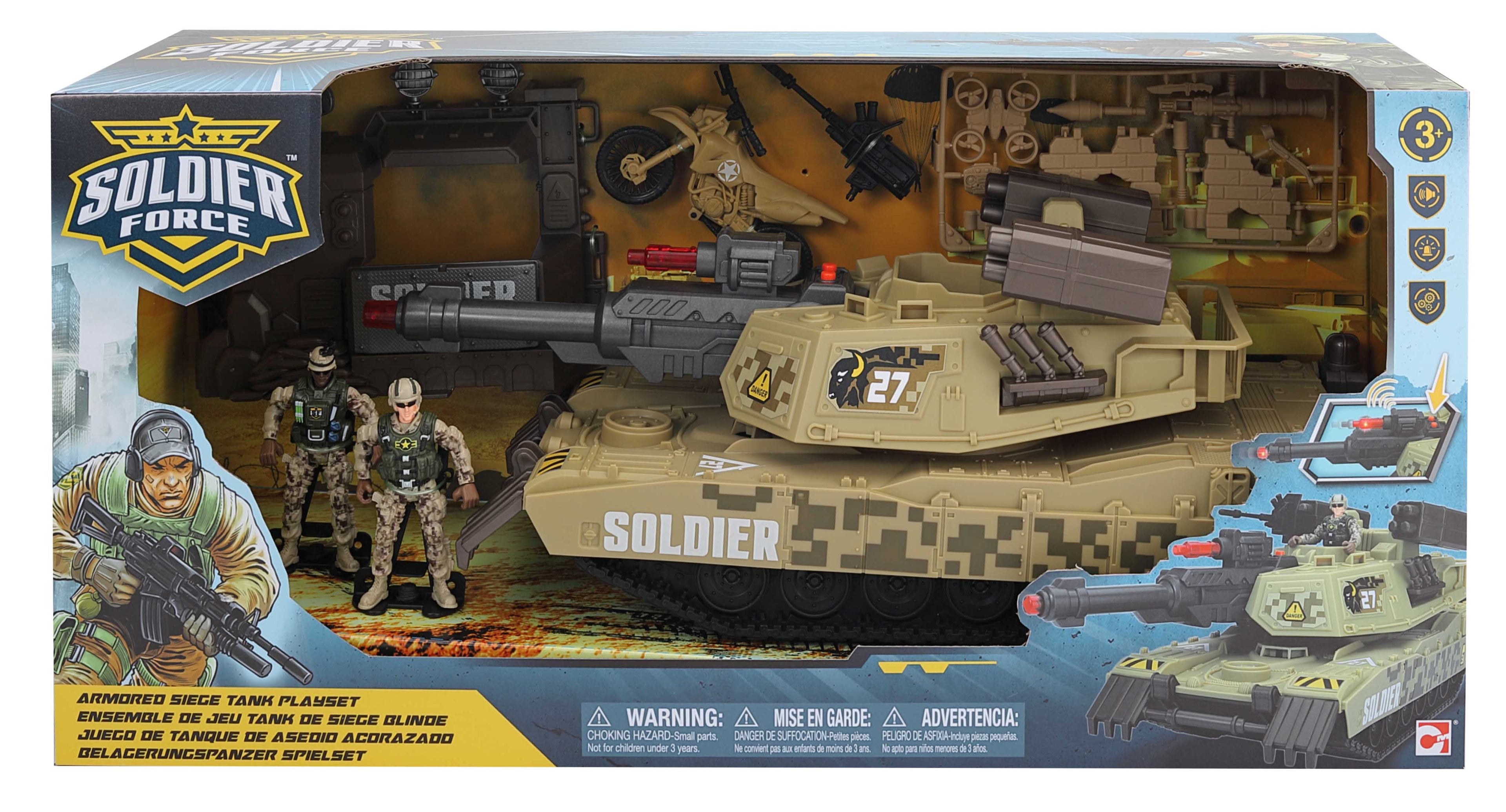 SOLDIER FORCE AROMORED SIEGE TNK PLAYSET