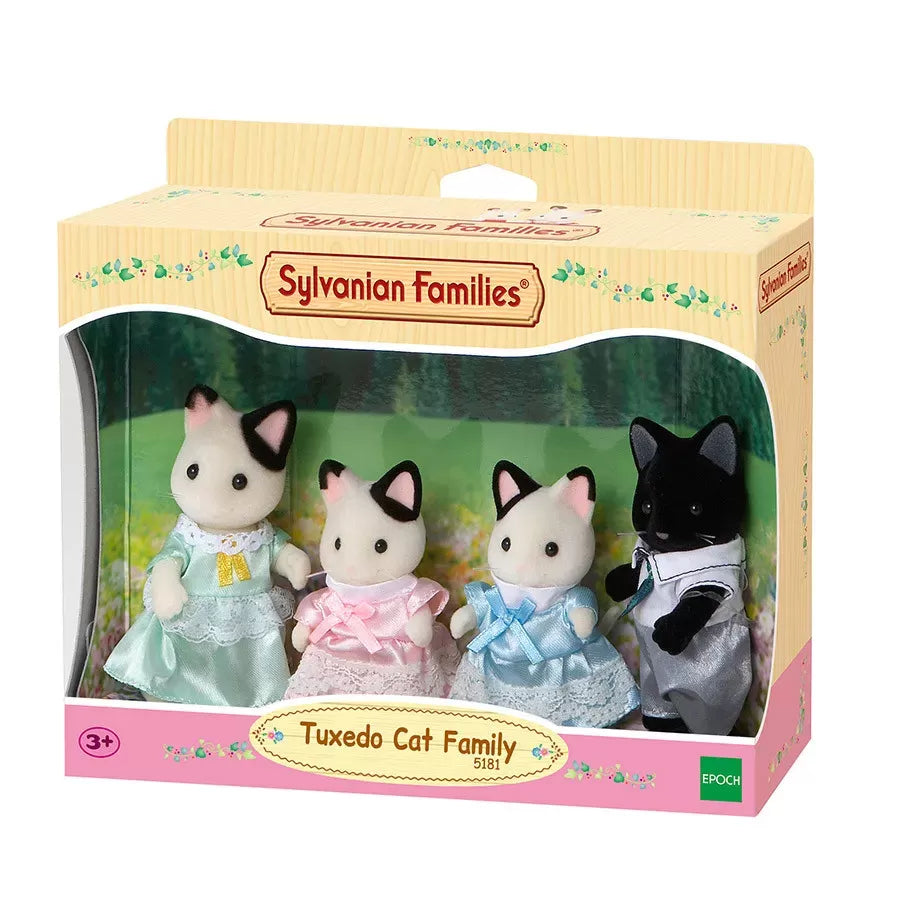 Sylvanian Families Tuxedo Cat Family