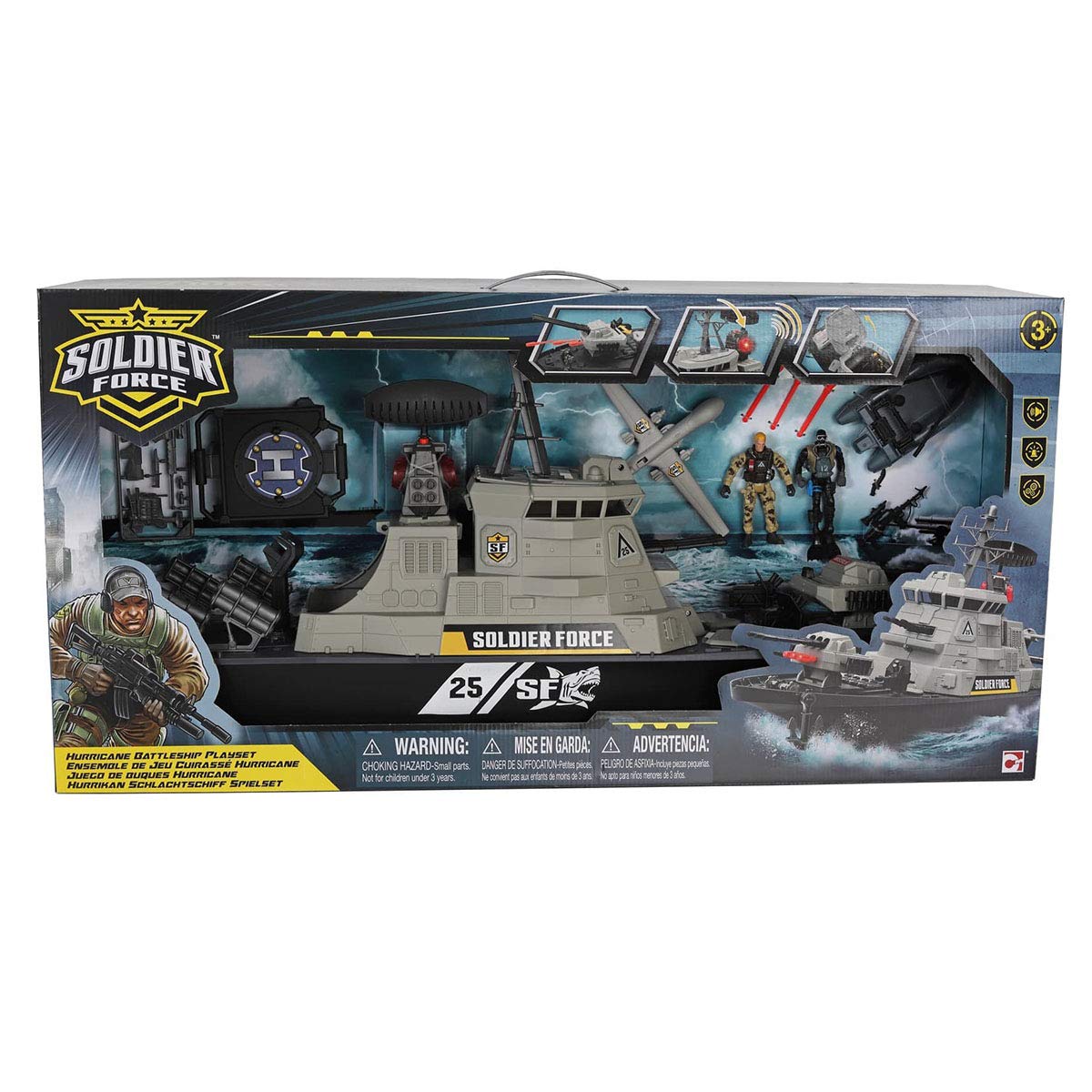 SOLDIER FORCE HURRICANE BATTLESHIP PLAYSET