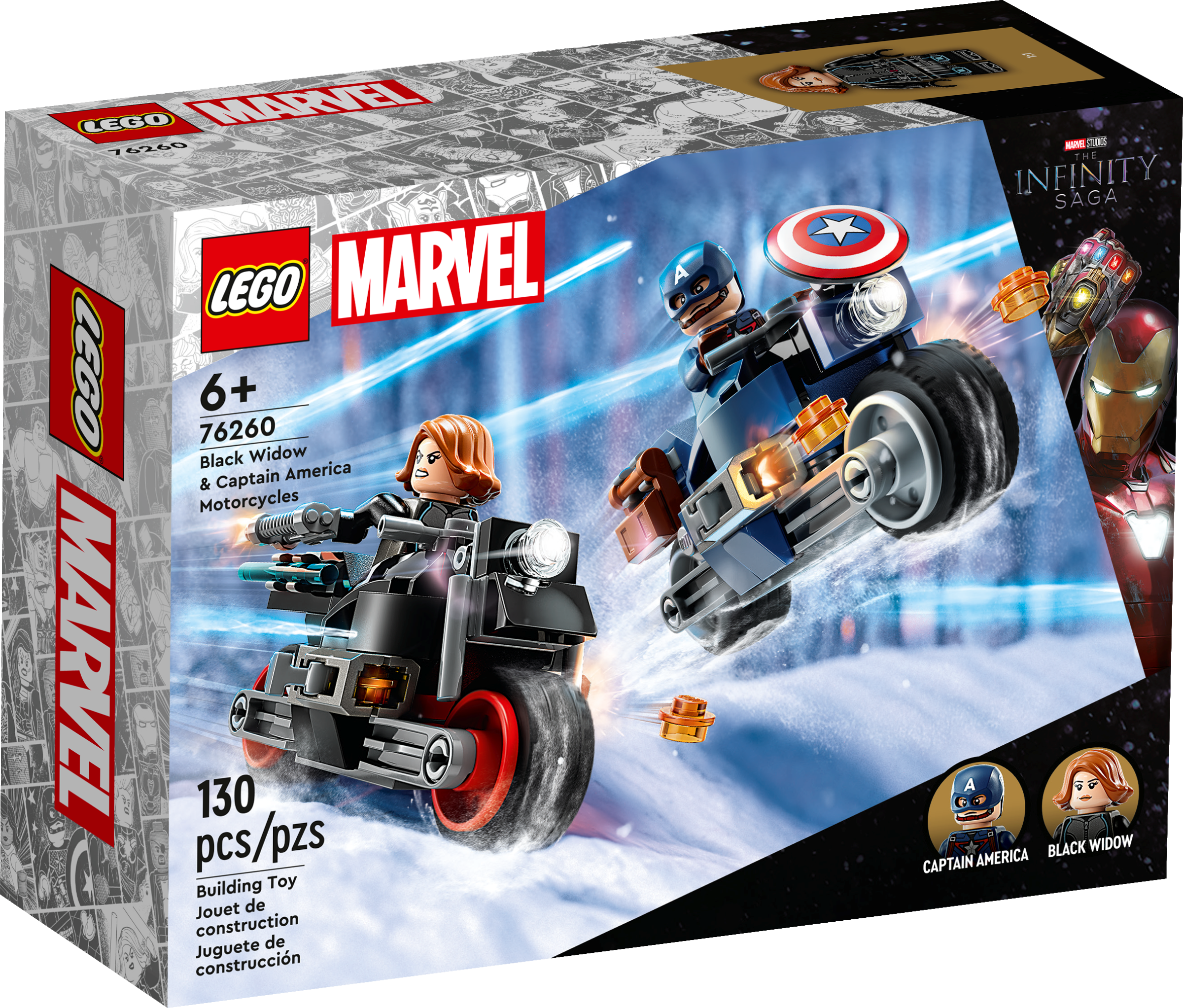 LEGO 76260 Black Widow & Captain America Motorcycles