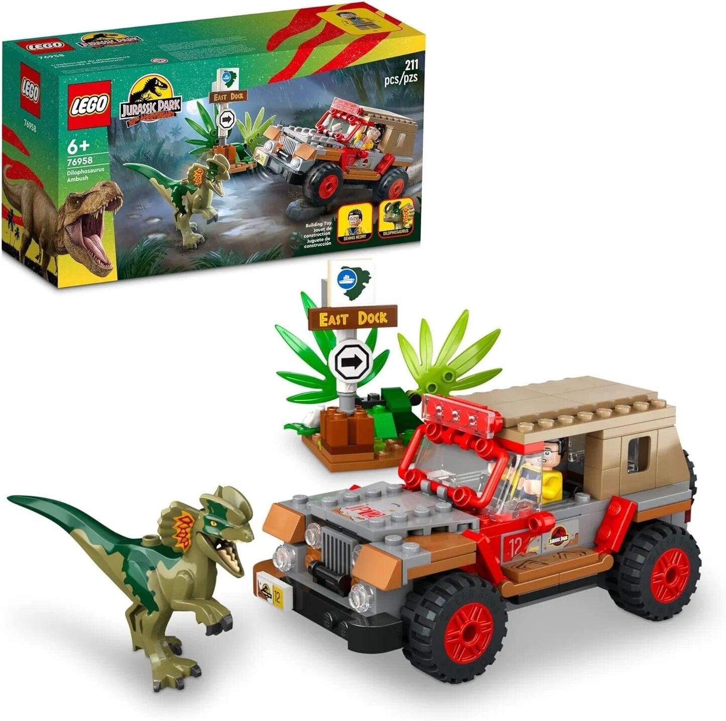 LEGO 76958 Dilophosaurus Ambush