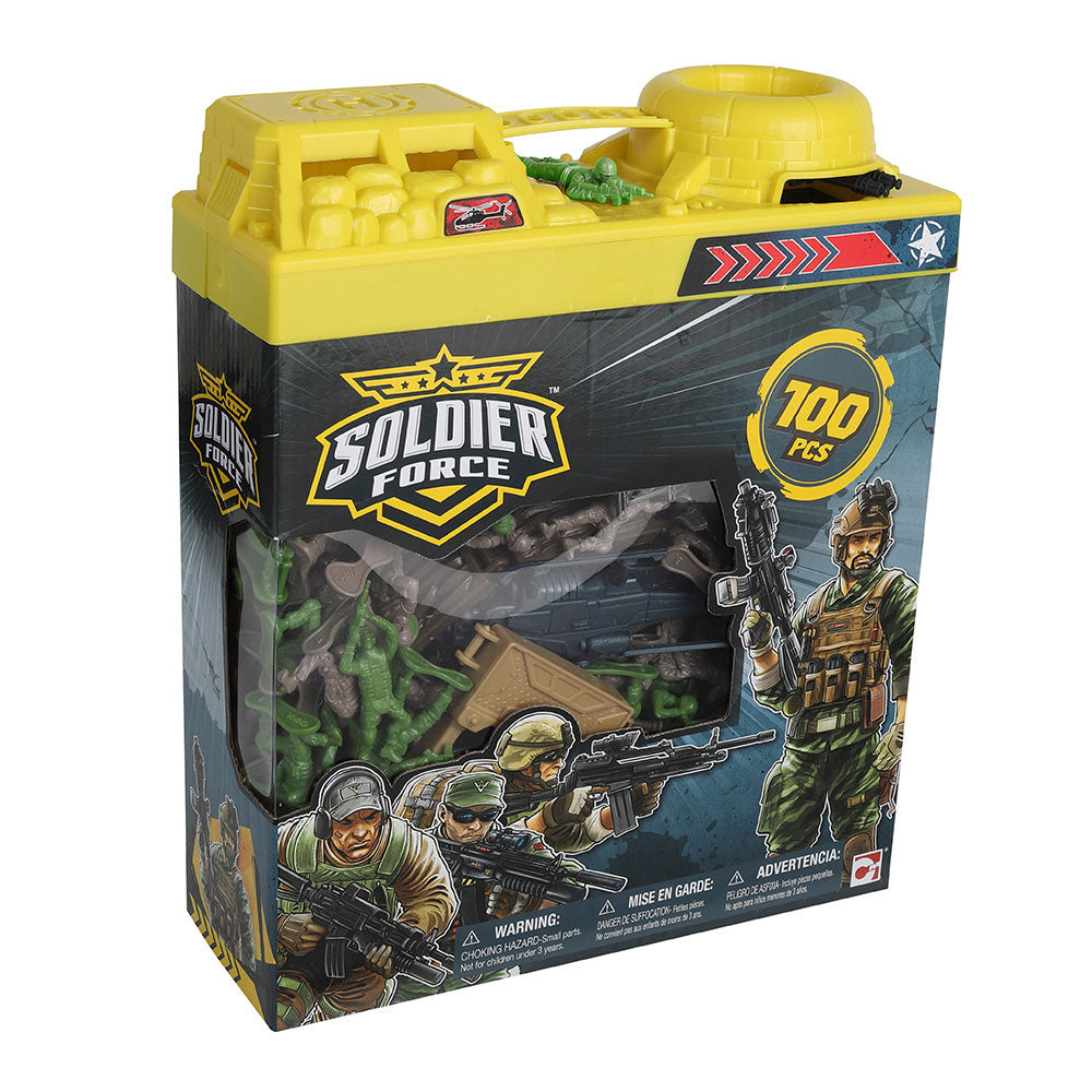 SOLDIER FORCE BUCKET PLAYSET 100PCS