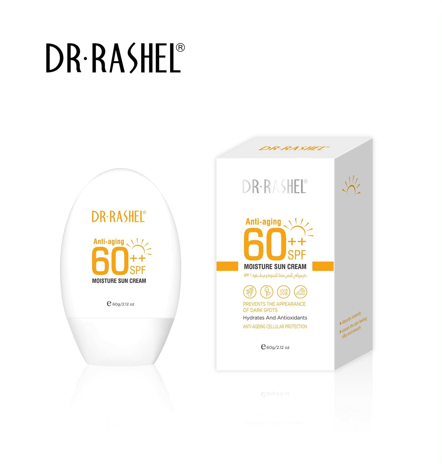 Anti-aging & moisture sun cream SPF 60 ++ 60G