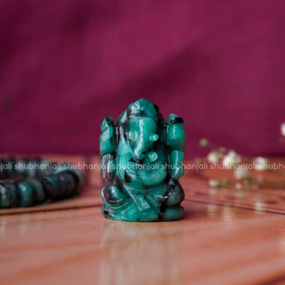 Emerald Stone Ganesha