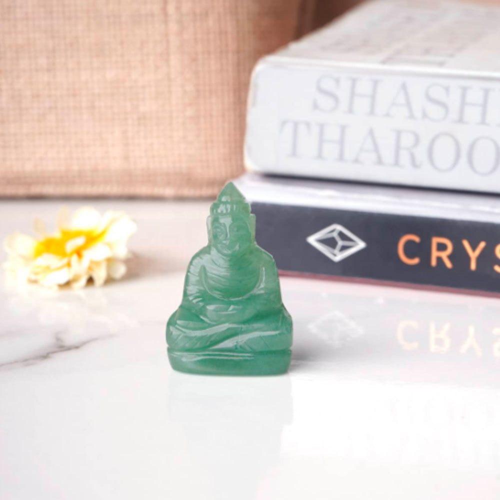 Green Aventurine Buddha For Good Fortune