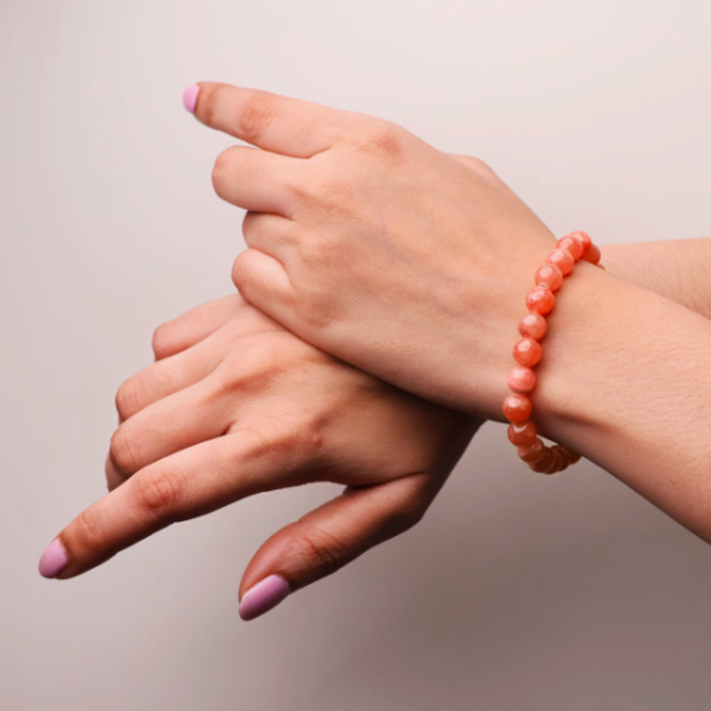 Jelly Rhodochrosite Bracelet