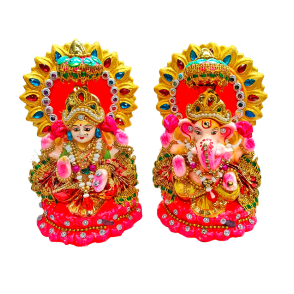 Lakshmi Ganesha Pair (Terracota)