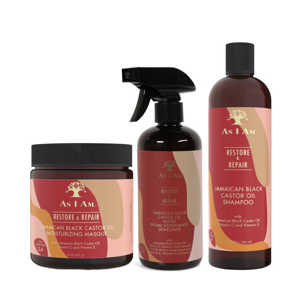 As I Am Jamaican Black Castor Oil - Moisture Fix Bundle