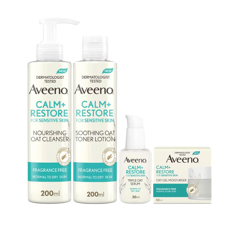 Aveeno Face 4-Step Routine Bundle for Sensitive Skin