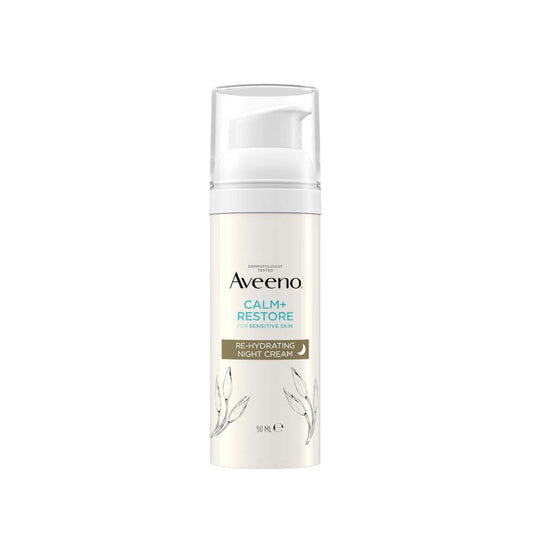 Aveeno Face Calm and Restore Night Nourish Routine