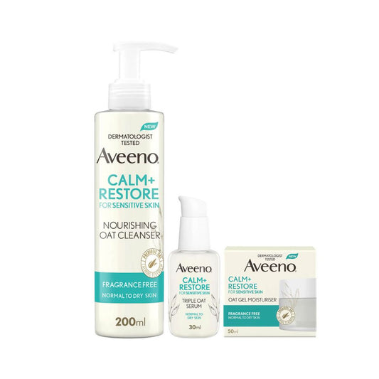 Aveeno Face 3-Step Routine Bundle for Sensitive Skin