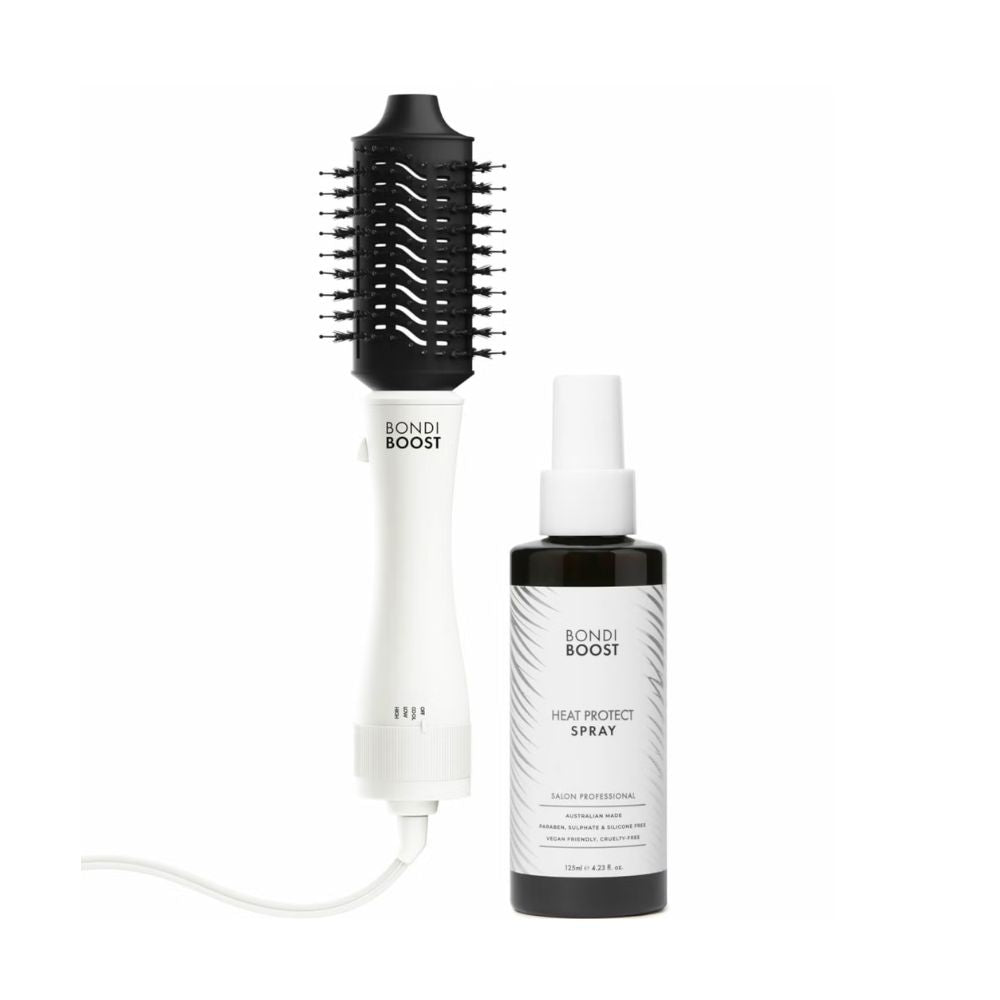 BondiBoost 51mm Blowout Brush and Heat Protect Spray 125ml Bundle