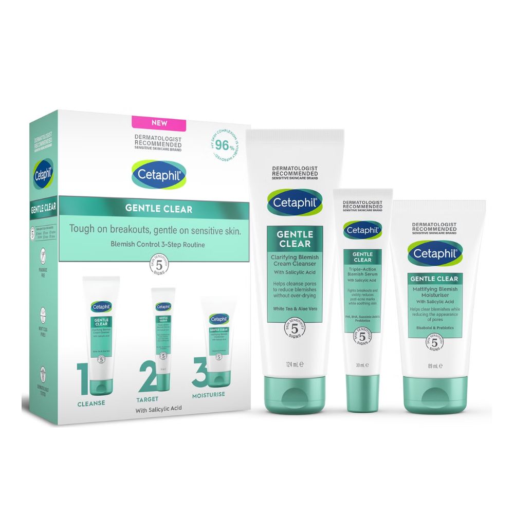 Cetaphil Gentle Clear Blemish Control 3-Step Routine Kit