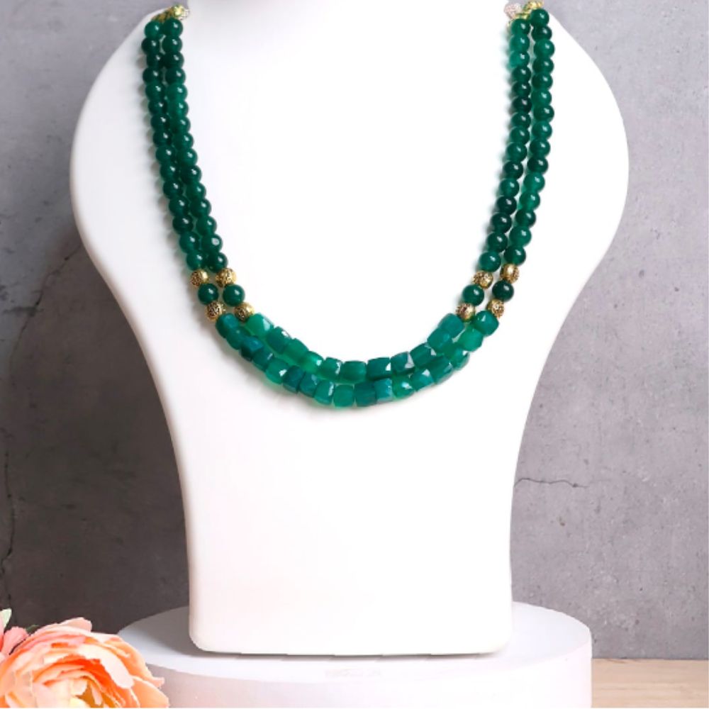 Green Jade Double Layer Necklace