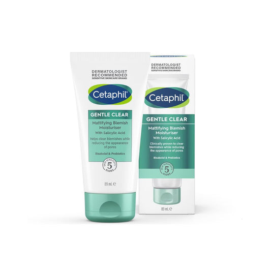 Cetaphil Gentle Clear Mattifying Blemish Face Cream with Salicylic Acid for Sensitive Skin 89ml