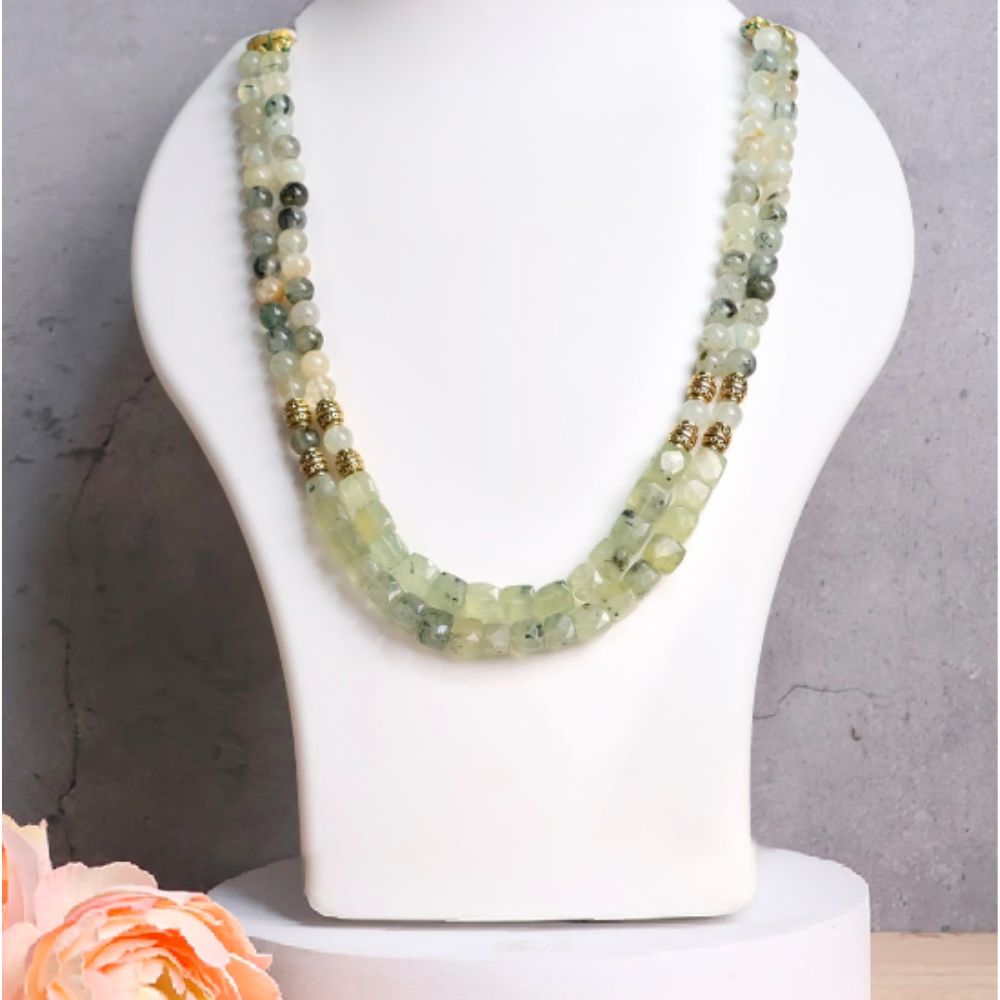 Prehnite Double Layer Necklace