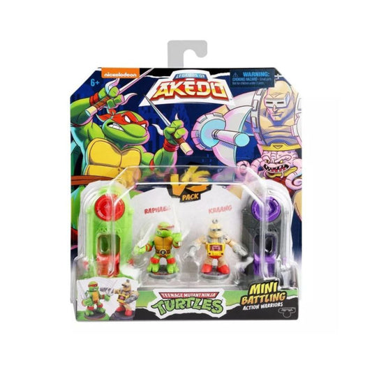 Akedo Teenage Mutant Ninja Turtles Raphael vs Kraang Mini Figure Set