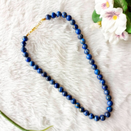 Lapis Lazuli Crystal Necklace 10mm