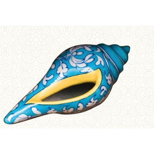 Conches / Shells  Blue Floral