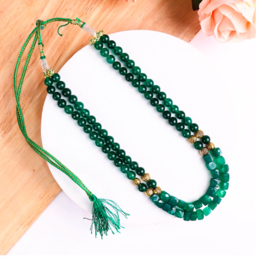 Green Jade Double Layer Necklace