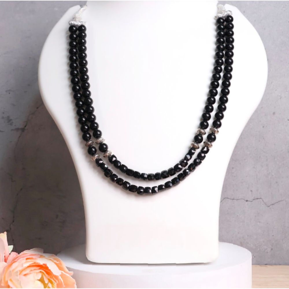 Black Tourmaline Double Necklace