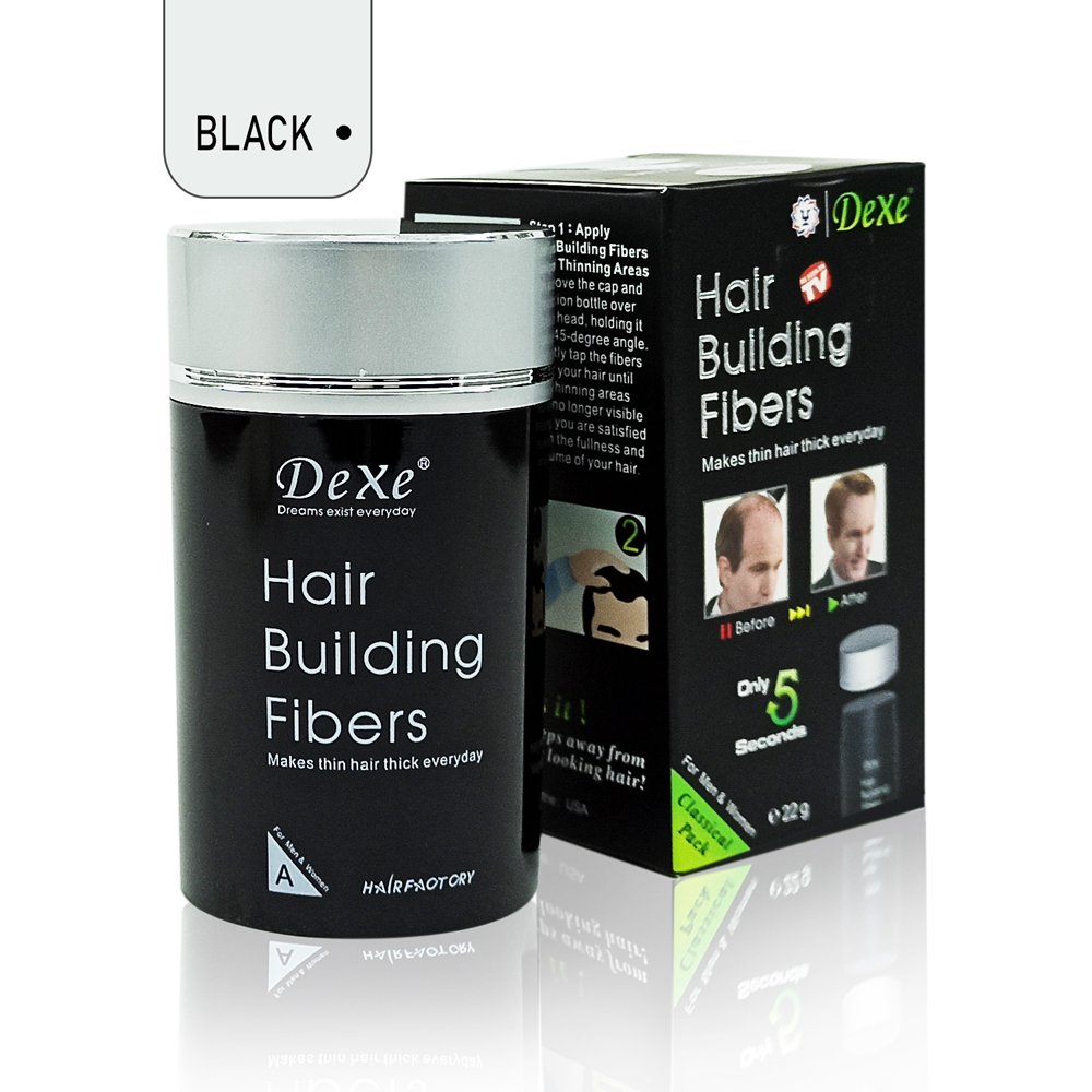 Hair building fibers (Natural Black) 22g DRL-1753