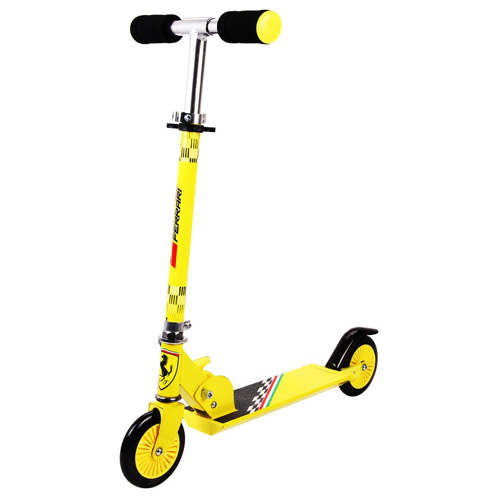 FERRARI 2 WHEEL SCOOTER-YELLOW