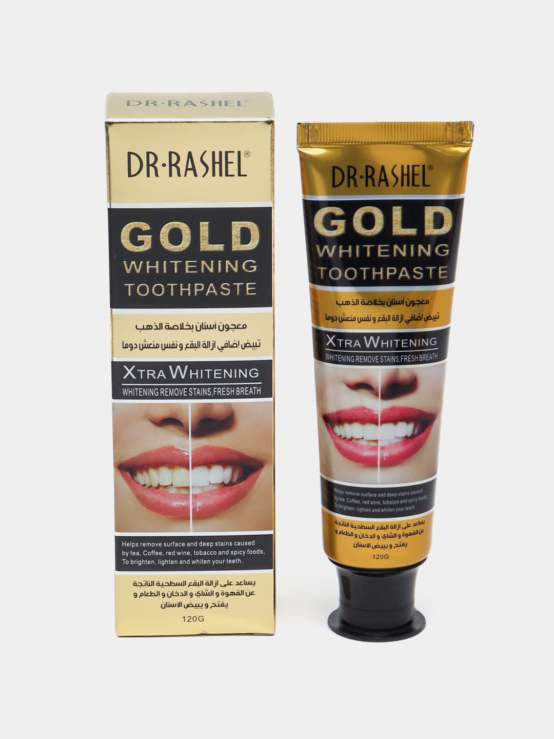 Gold whitening toothpaste DRL-1399