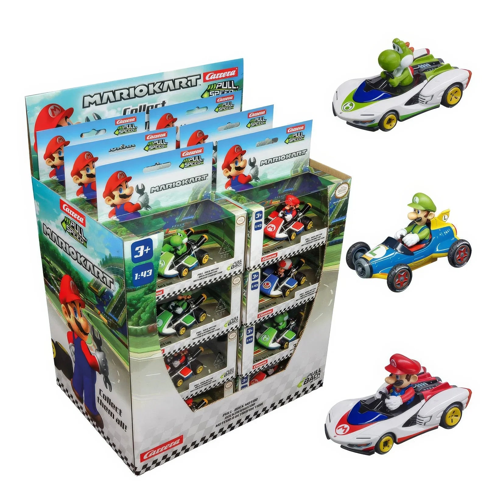 PULL N SPEED MARIO KART ASSORTED